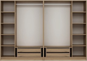 Εξαφυλλη Ντουλαπα Χρυσο KALEO 52x270x190