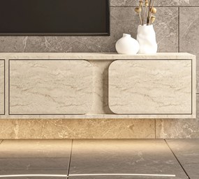 Έπιπλο Τηλεόρασης Τραβερτίνη EFAFUN 180x30x30