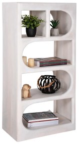 Intrahome ΡΑΦΙΕΡΑ ΚΟΜΜΟ HCASABLANCKIMBERLEYR ΜΑΣΙΦ ΞΥΛΟ MCASABLANCANGO ΣΕ ΛΕΥΚΟ ΧΡΩΜΑ 60x35x120Υεκ. intraho-1646448