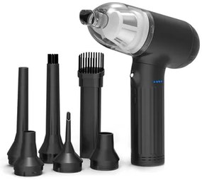 KINZIR 2 σε 1 σκουπάκι χειρός & air duster VC16, LED, 90W 7500mAh, μαύρο