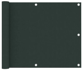 Διαχωριστικό Βεράντας Σκούρο Πράσινο 75x600 εκ. Ύφασμα Oxford - Πράσινο