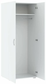 Ντουλάπα Bristol 183, Άσπρο, 179x74x52cm, 50 kg, Πόρτες ντουλάπας: Με μεντεσέδες | Epipla1.gr