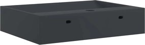 vidaXL Νιπτήρας Ανθρακί 60x38x11 εκ. Συνθετικός από Τεχνητό Μάρμαρο