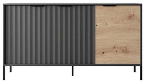 Μπουφές Rave L_RV_21_3d_c 153x82x40cm Anthracite-Natural