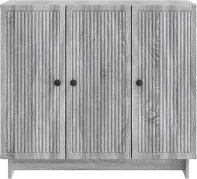 vidaXL Πλαϊνό γραφείο Γκρι Sonoma 89 x 34,5 x 80 εκ Επεξεργασμένο Ξύλο