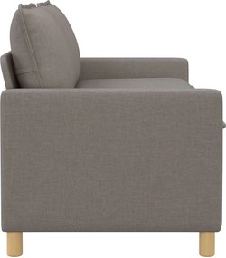 vidaXL Καναπές Taupe 156 x 81 x 87,5 εκ Ύφασμα