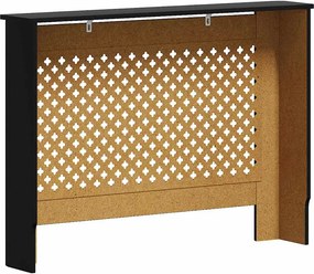 vidaXL Κάλυμμα Καλοριφέρ Μαύρο 112 x 19 x 81,5 εκ. από MDF