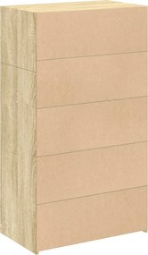 vidaXL Ντουλάπι Sonoma Δρυός 70x41x124 εκ. από Επεξεργασμένο Ξύλο
