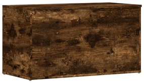 vidaXL Μπαούλο Αποθήκευσης Καπνιστή Δρυς 84x42x46 εκ. Επεξεργ. Ξύλο