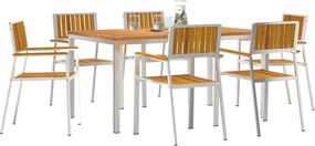 vidaXL Σετ Εξωτερικής Τραπέζης 7 pcs