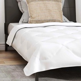vidaXL Παπλωματοθήκη Ολόκληρης της Σεζόν 2 pcs Λευκό Μικροΐνες
