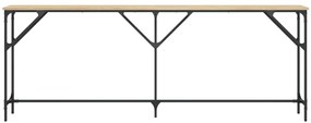 Τραπέζι Κονσόλα Sonoma Δρυς 200x29x75 εκ. Επεξεργασμένο Ξύλο - Καφέ