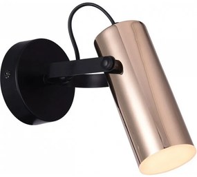 Rabalux Φωτιστικό Σποτ LED 5W Θερμό Raven Μαύρο - Χρυσό 6428