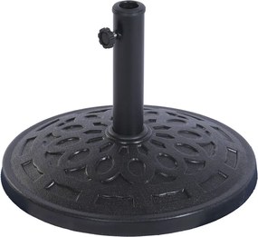 Βάση ομπρέλας Home ESPRIT Μαύρο 50 x 50 x 34 cm