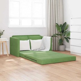 vidaXL Καναπές-κρεβάτι Ανοιχτό πράσινο 122 x 70 x 60 εκ Βελούδο