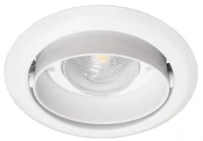 Χωνευτό Σποτ Φωτιστικό Ψευδοροφής Downlight LED 42W Μονή Περιστροφή 3000Κ Φ17,3cm Uno 173-G Interlight-17103-Ασημί 17103