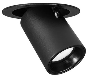Σποτ Μονόφωτο LED Χωνευτό Viokef Gerer Black 4304701