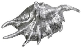 Διακοσμητικό Κοχύλι MT2722K2 15x7,5x4,5cm Silver Espiel Polyresin