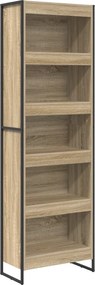 vidaXL Βιβλιοθήκη 60 x 30 x 189,5 εκ Επεξεργασμένο ξύλο Σονόμα
