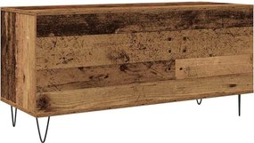 vidaXL Ντουλάπι δίσκων βινυλίου με ράφι artisan δρυς 100 x 38 x 48 εκ.