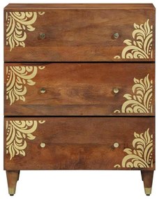 vidaXL Μπουφές Καφέ 60 x 33.5 x 75 εκ. Μασίφ ξύλο μάνγκο