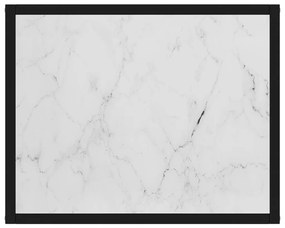 vidaXL Τραπέζι Κονσόλα Λευκό 50 x 40 x 40 εκ. από Ψημένο Γυαλί
