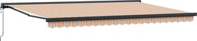 vidaXL Αναδιπλούμενη τέντα Πολύχρωμο 500 x 300 x 165 εκ.