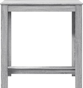 vidaXL Τραπέζι Μπαρ Γκρι Sonoma 102x50x103,5εκ. Επεξεργ. Ξύλο