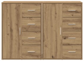 vidaXL Παρθένα έπιπλα 2 τεμ Καρυδιά 60x31x84 εκ Επεξεργασμένο ξύλο