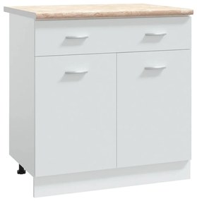 vidaXL Πάγκος Κουζίνας Μπεζ με Υφή Μαρμάρου 80x60x2,8 εκ Μοριοσανίδα