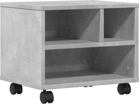 vidaXL Βάση Εκτυπωτή με Ρόδες Γκρι Σκυρ. 41x32x34,5 εκ.