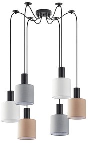 Φωτιστικό Οροφής Πολύφωτο Homelighting 77-8918 Flex Black