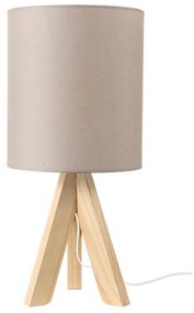 Επιτραπέζιο Φωτιστικό TF176721TLB Light Brown Wood, Fabric