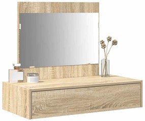 vidaXL Τραπέζι περιποίησης Καφέ 83 x 40 x 70 εκ Επεξεργασμένο ξύλο