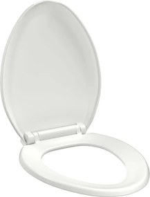 vidaXL Κάλυμμα Λεκάνης με Soft Close &amp; Quick Release Λευκό