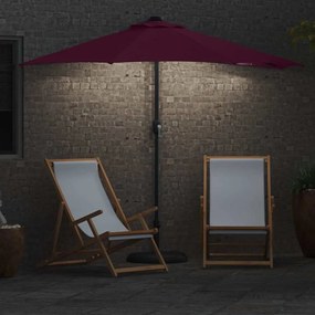 vidaXL Ομπρέλα Κήπου 294 x 150 x 224 εκ Πολυεστέρας και Χάλυβας