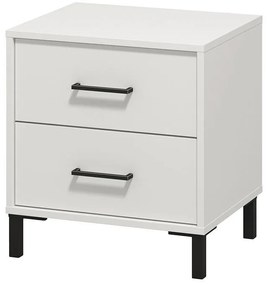 Κομοδίνο Vienne NO2F Λευκό 48x40x52 εκ. 48x40x52 εκ.