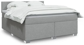 ΚΡΕΒΑΤΙ BOXSPRING ΜΕ ΣΤΡΩΜΑ ΑΝΟΙΧΤΟ ΓΚΡΙ 180X200 ΕΚ. ΥΦΑΣΜΑΤΙΝΟ 3285960