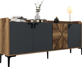 ΜΠΟΥΦΕΣ ΜΕΛΑΜΙΝΗΣ ΚΑΡΥΔΙ ΚΑΙ ΑΝΘΡΑΚΙ 180x35x78Yεκ. HM9433.01