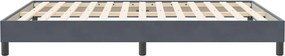 vidaXL Box Spring Κρεβάτι χωρίς στρώμα Σκούρο γκρι Βελούδινο