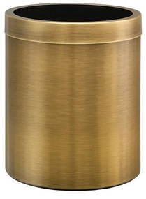 Χαρτοδοχείο Ανοιχτό 5lt Sanco Ø20,5xH24,5 cm Open Bins Brass Bronze Mat 90660-M25