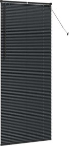 vidaXL Βενετσιάνικες Ρόδες Μαύρο 220 x 85 εκ Αλουμίνιο