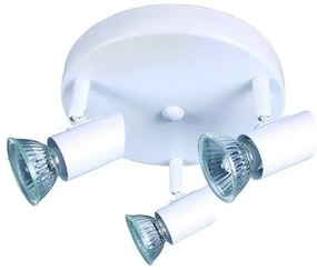 Σποτ Φωτιστικό Οροφής 3XGU10 μεταλλικό 9077-3Φ Inlight-9077-3Φ-Λευκό-Λευκό 9077-3Φ-Λευκό