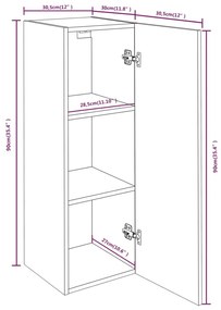 ΈΠΙΠΛΟ ΤΗΛΕΟΡΑΣΗΣ ΓΚΡΙ SONOMA 30,5X30X90 ΕΚ. ΑΠΟ ΕΠΕΞΕΡΓ. ΞΥΛΟ 815749