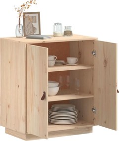 vidaXL Ντουλάπι 65,5x40x75 εκ. από Μασίφ Ξύλο Πεύκου