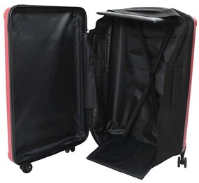 vidaXL Βαλίτσα με κλειδαριά Κόκκινο 50 x 30 x 76 εκ. ΑΒΣ Πλαστικό