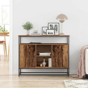 vidaXL Πλαϊνό γραφείο Παλαιό ξύλο 100 x 35 x 80 εκ. Επεξεργασμένο ξύλο
