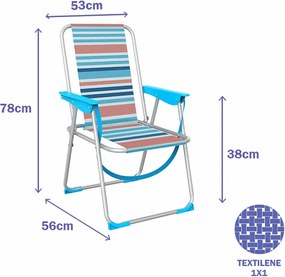 πτυσσόμενη καρέκλα Marbueno Πολύχρωμο 53 x 78 x 56 cm