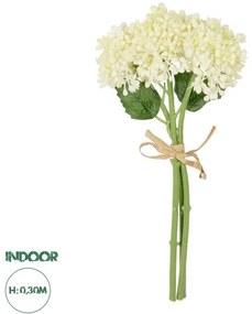 Artificial Garden WHITE HYACINTH BOUQUET 21351 Τεχνητό Διακοσμητικό Μπουκέτο Λευκός Υάκυνθος Y30cm Globostar-21351-Λευκό 21351
