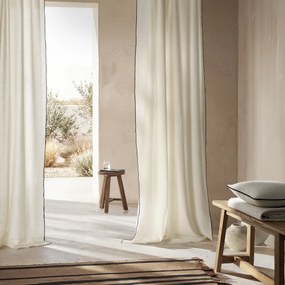 Κουρτίνα (140x280) Με Τρέσα Gofis Home Nedda Black 614/14